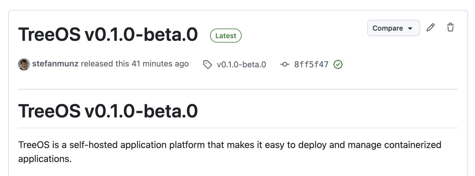 TreeOS v0.1.0 Release